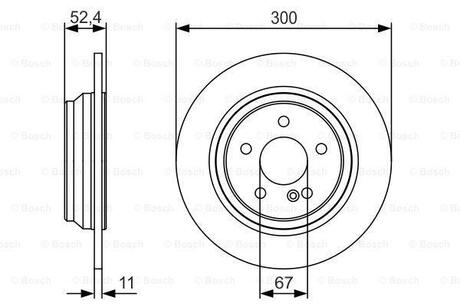 Тормозной диск BOSCH 0986479S33 (фото 1)