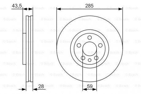 Тормозной диск BOSCH 0986479S62