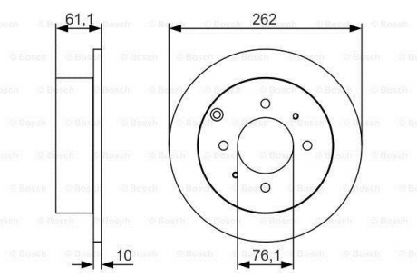 Тормозной диск BOSCH 0986479S68