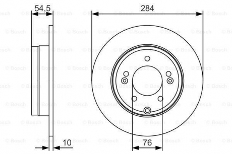 Диск гальмівний BOSCH 0986479T49