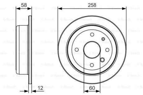 Диск гальмівний BOSCH 0986479T52