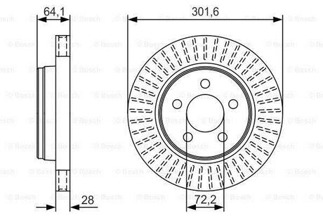 Тормозной диск BOSCH 0986479U04