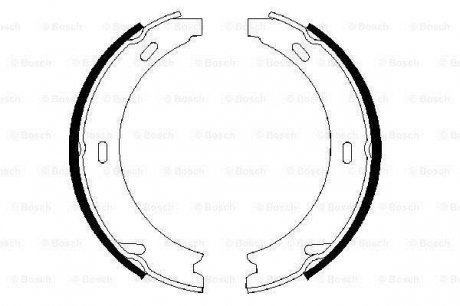 Гальмівні колодки ручного гальма BOSCH 0986487344
