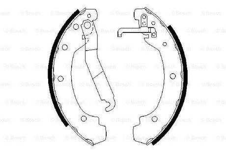 Гальмівні колодки (набір) BOSCH 0986487389