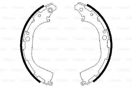 Комлект тормозных накладок BOSCH 0986487464