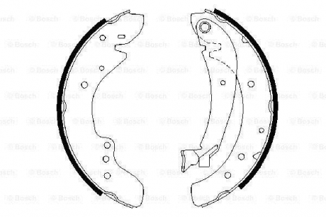 Щоки гальмівні CITROEN Jumper 94- FIAT DUCATO 94-,PEUGEOT BOSCH 0986487521