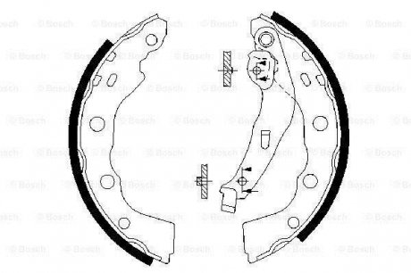 Тормозные колодки, к-кт. BOSCH 0986487577