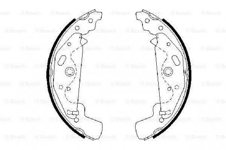 Тормозные колодки, к-кт. BOSCH 0986487643