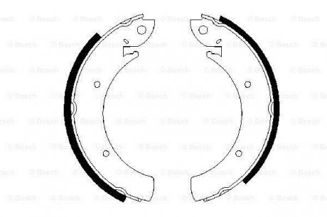 Комплект тормозных колодок BOSCH 0986487648