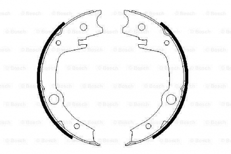 Гальмівні колодки барабані BOSCH 0986487679