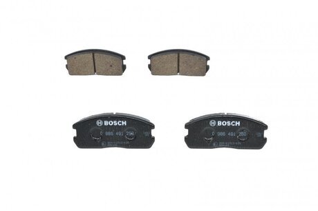 Гальмівні колодки, дискові BOSCH 0986491260