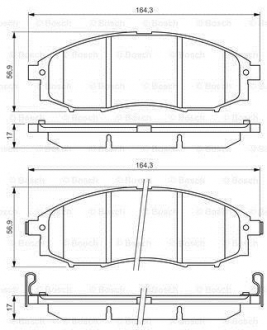 Тормозные колодки BOSCH 0986494152