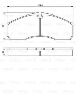 Тормозные колодки BOSCH 0986494266