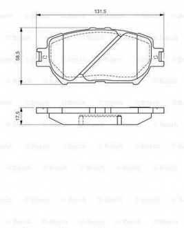 Тормозные колодки BOSCH 0986494363