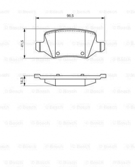 Гальмівні колодки дискові MERCEDES A(W168,W169)/B(W245)/Vaneo "R "98>> BOSCH 0986494569