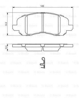 Гальмівні колодки (набір) BOSCH 0986494575