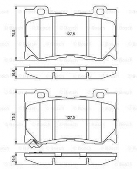 Тормозные колодки BOSCH 0986494707