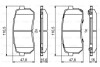 BOSCH HYUNDAI гальмівні колодки задн. ix55,KIA 0986494828