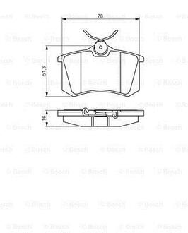 Гальмівні колодки (набір) BOSCH 0986495231