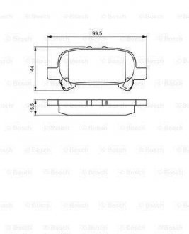 Гальмівні колодки (набір) BOSCH 0986495322