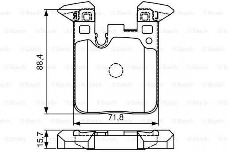 Гальмівні колодки (набір) BOSCH 0986495335