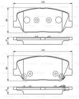 Гальмівні колодки (набір) BOSCH 0986495337