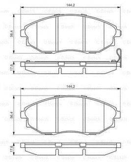 Тормозные колодки, к-кт. BOSCH 0986495353