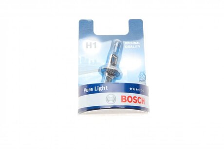 Лампа накаливания h1 12v 55w p14,5s pure light BOSCH 1 987 301 005 (фото 1)