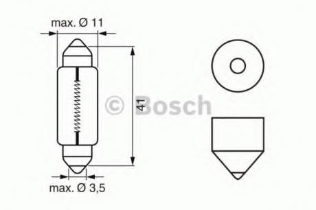 Лампа STANDARD 5W 12V 225 кратн. 10 шт. BOSCH 1 987 302 225