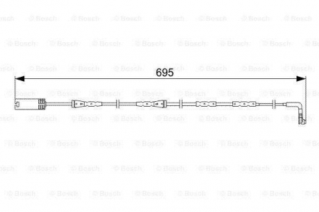 Датчик зношування гальм.колодок BOSCH 1987473050