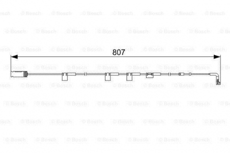 Датчик зношування гальм.колодок BOSCH 1987473058