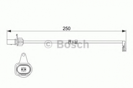 Датчик задніх гальмівних колодок AUDI A8 10- BOSCH 1 987 474 510