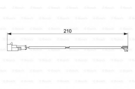 Сигнализатор, износ тормозных колодок BOSCH 1987474520
