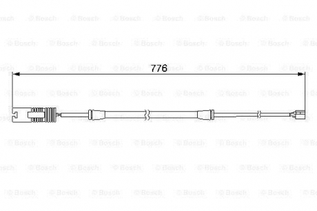 Датчик зношування гальм. колодок BOSCH 1987474925