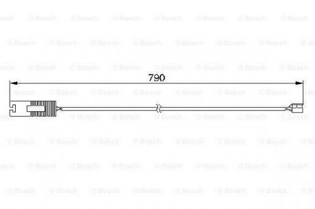 Датчики износа тормозных колодок BOSCH 1987474926