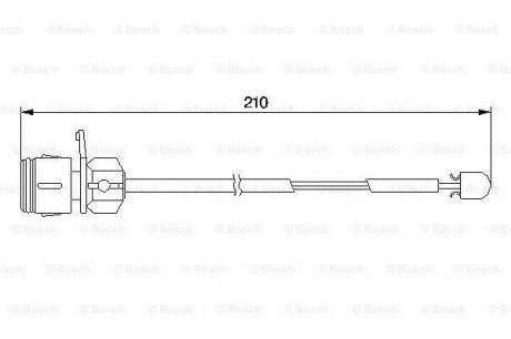 Датчик зносу гальмівних колодок BOSCH 1987474938