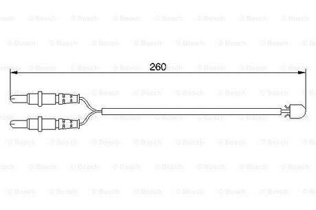 Датчик зносу гальмівних колодок BOSCH 1987474975