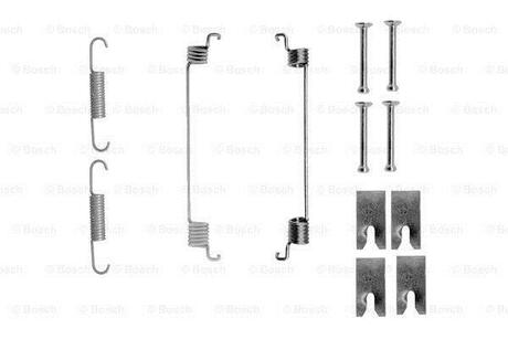 Установочный к-кт тормозных колодок FIAT Qubo 08- BOSCH 1987475318