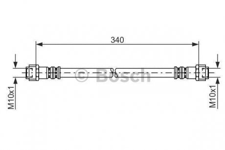 Тормозной шланг BOSCH 1987476118 (фото 1)