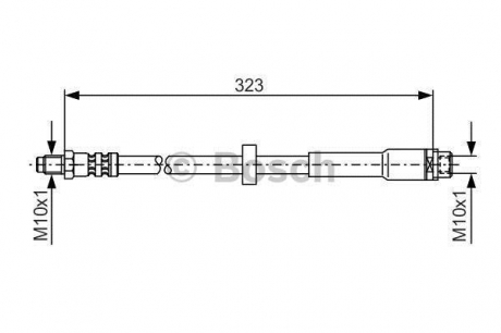 Гальмівний шланг AUDI A6 "R "04-11 BOSCH 1987476293