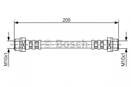 Тормозной шланг BOSCH 1987476477