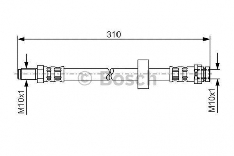 Гальмівний шланг BOSCH 1987476883 (фото 1)