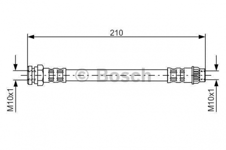 Шланг гальмівний гідравлічний BOSCH 1987476913