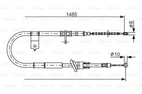 Clutch cables BOSCH 1 987 477 612