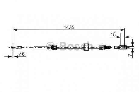 Гальмiвний трос BOSCH 1987477853