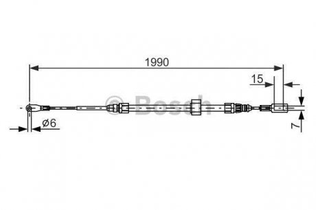 ТОРМОЗНОЙ ТРОС BOSCH 1987477854