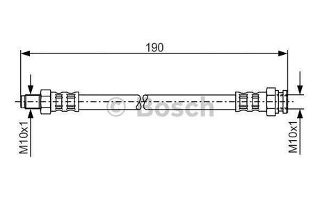 Шланг гальмівний BOSCH 1 987 481 011