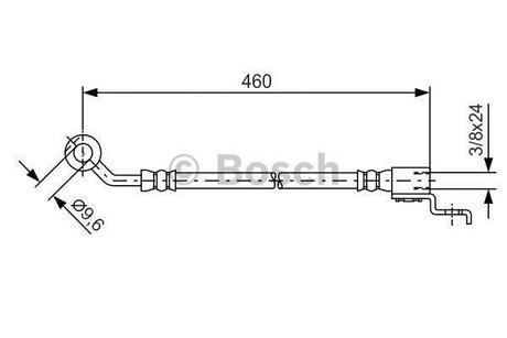 Шланг пер. прав. Jeep Cherokee -01 BOSCH 1987481083