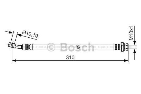 Шланг гальмівний BOSCH 1 987 481 417 (фото 1)