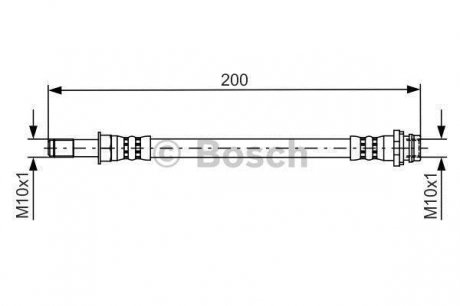 Тормозной шланг BOSCH 1987481443